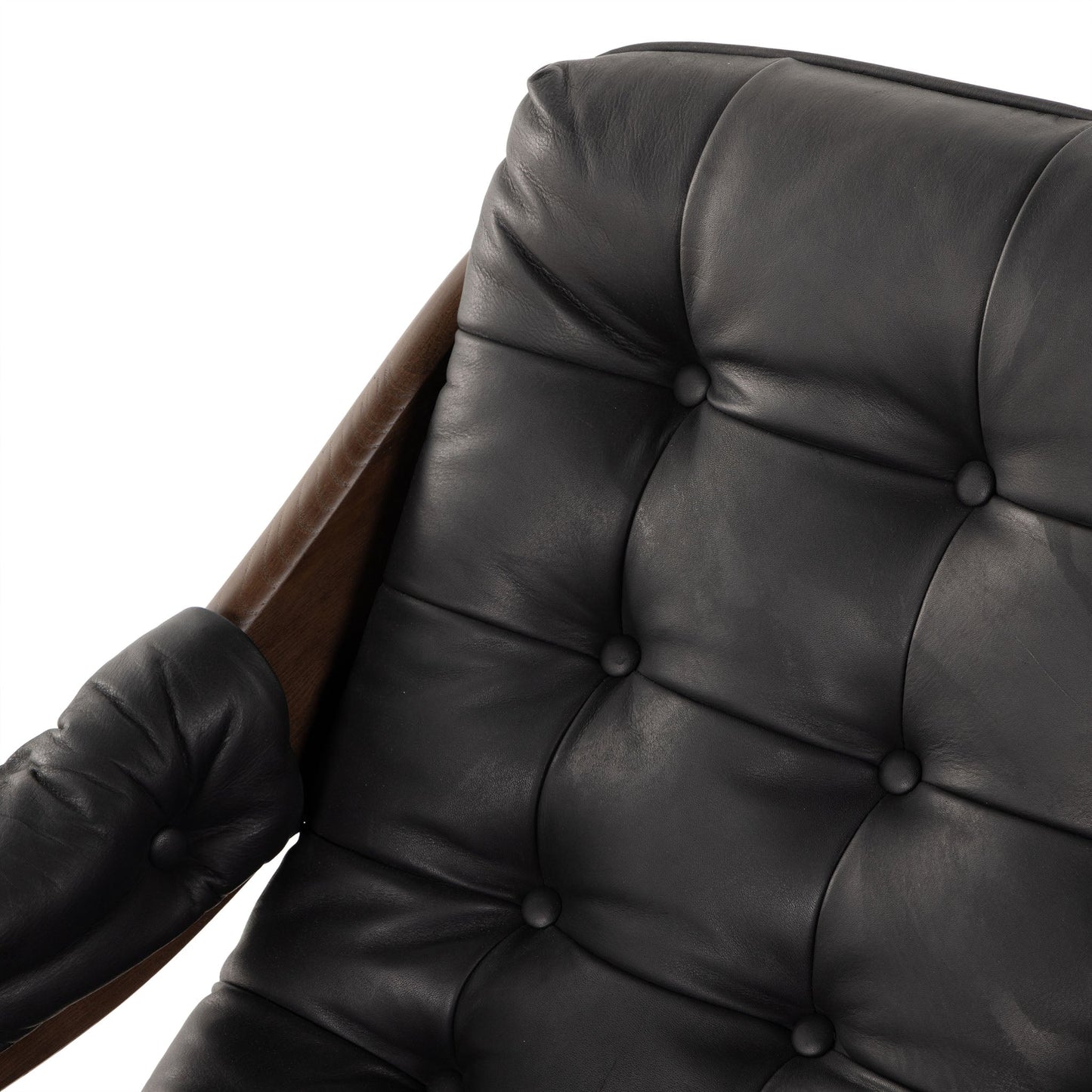 Chaise Halston Four Hands en noir Heirloom