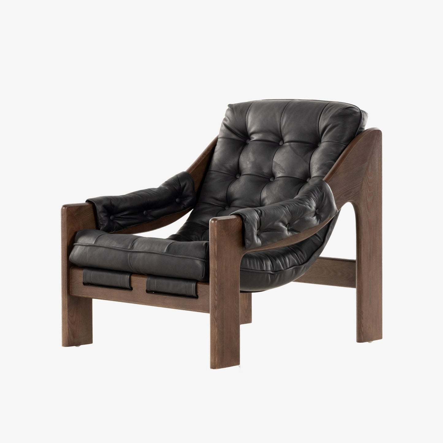 Chaise Halston Four Hands en noir Heirloom