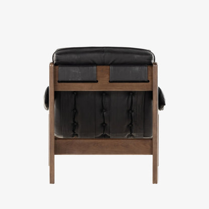 Chaise Halston Four Hands en noir Heirloom