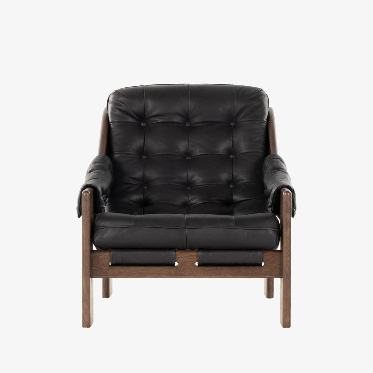 Chaise Halston Four Hands en noir Heirloom