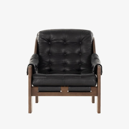 Chaise Halston Four Hands en noir Heirloom