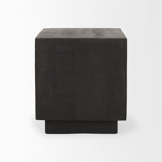 Table d'appoint carrée Sierra en délavé foncé