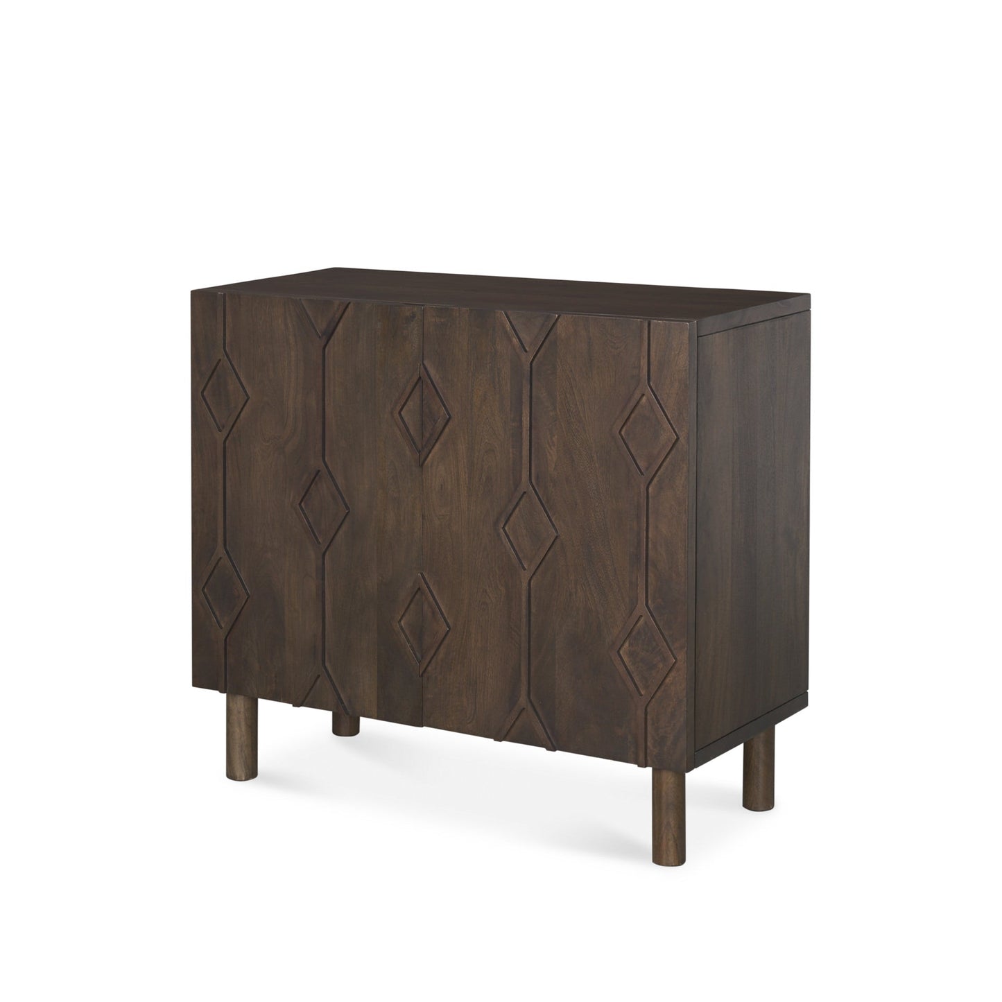 Armoire Essa en finition délavée foncée