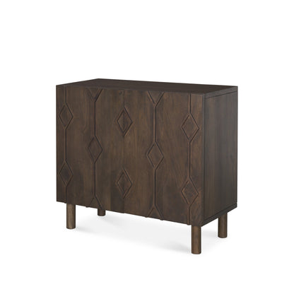 Armoire Essa en finition délavée foncée