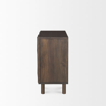 Armoire Essa en finition délavée foncée