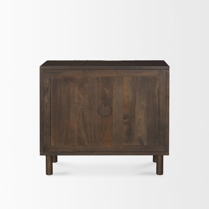 Armoire Essa en finition délavée foncée