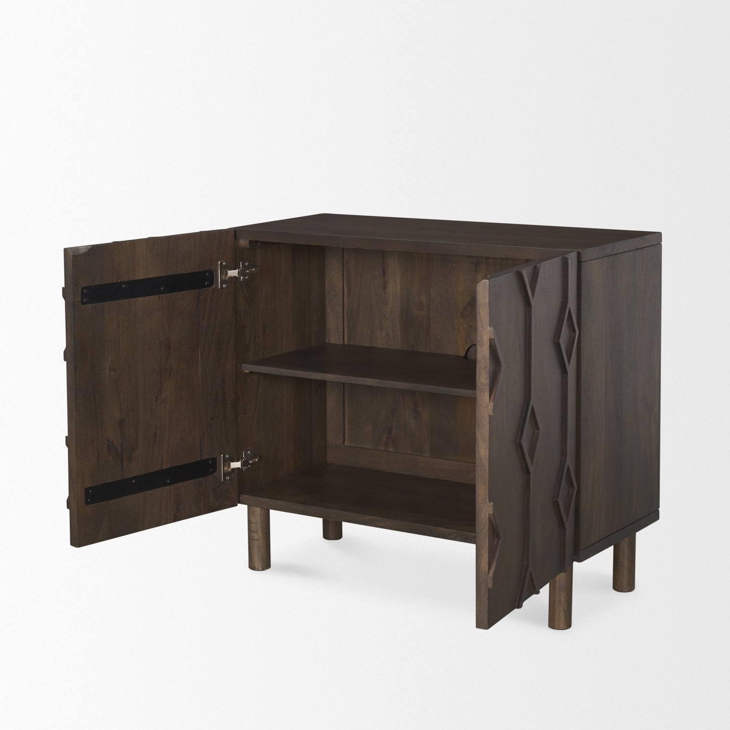 Armoire Essa en finition délavée foncée