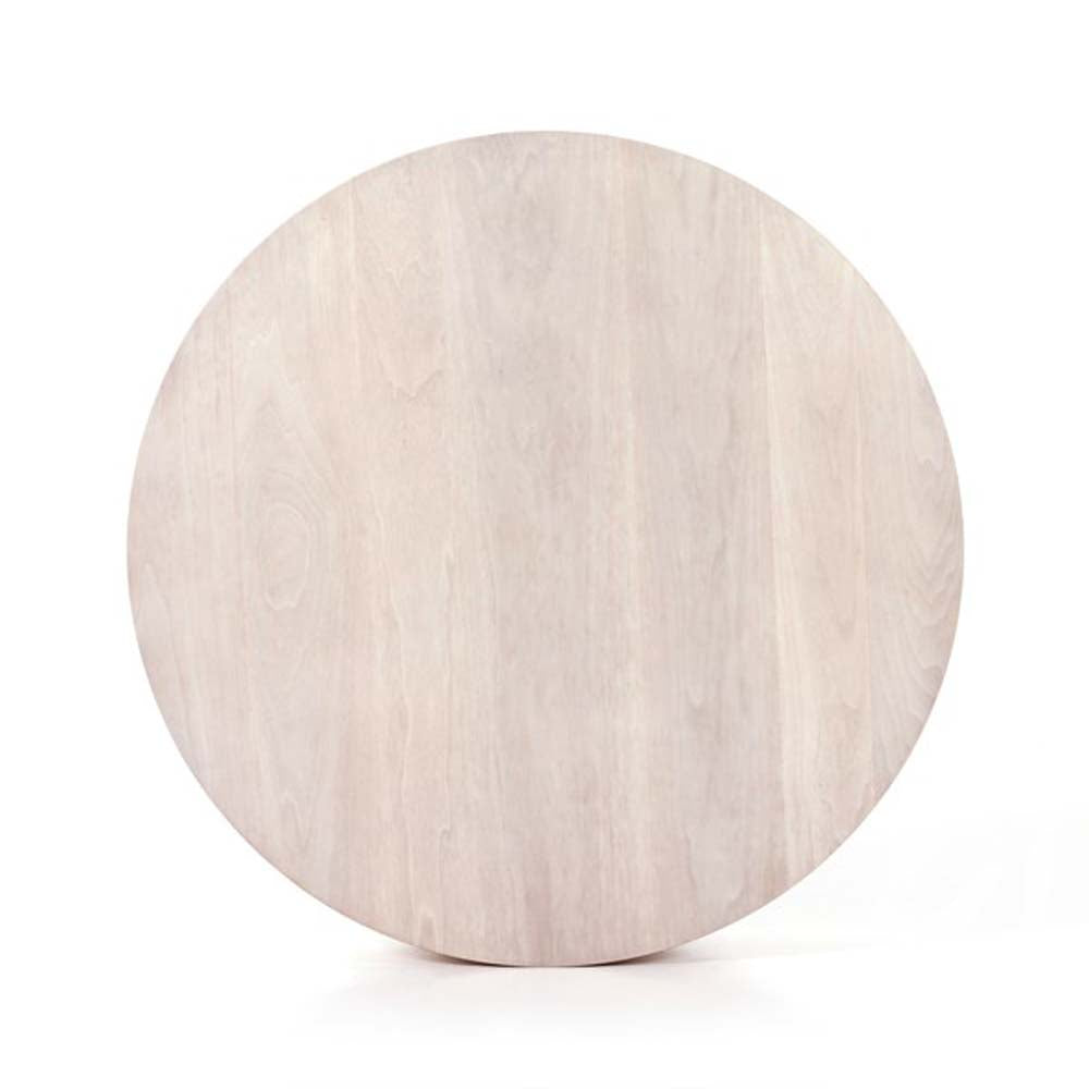 Table basse ronde Hudson Four Hands en noyer cendré