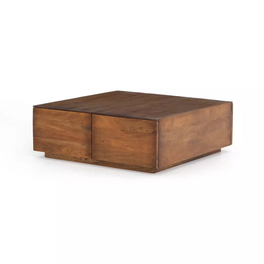Table basse de rangement Four Hands Duncan en bois fruitier recyclé
