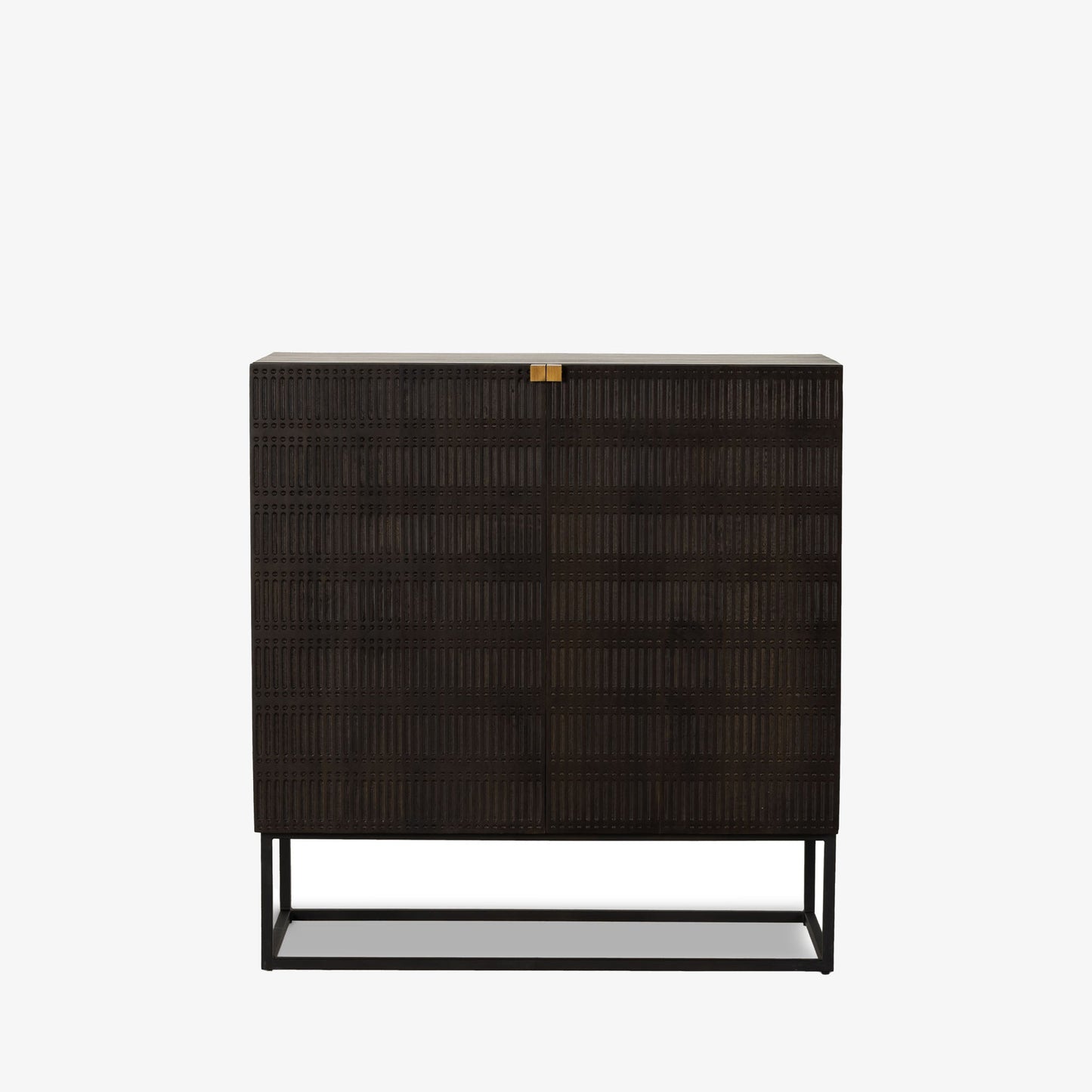 Meuble bar Kelby à quatre mains en marron vintage