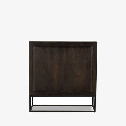 Meuble bar Kelby à quatre mains en marron vintage