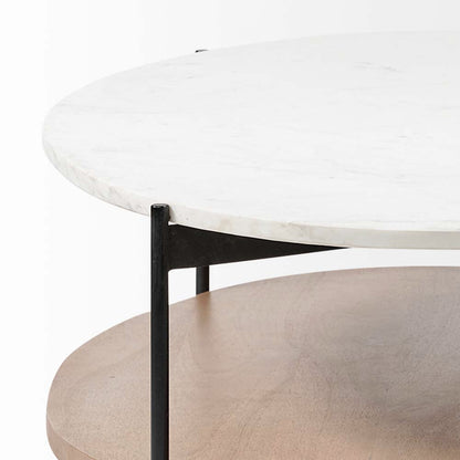 Table basse ovale Crudités et Cocktails en bois clair