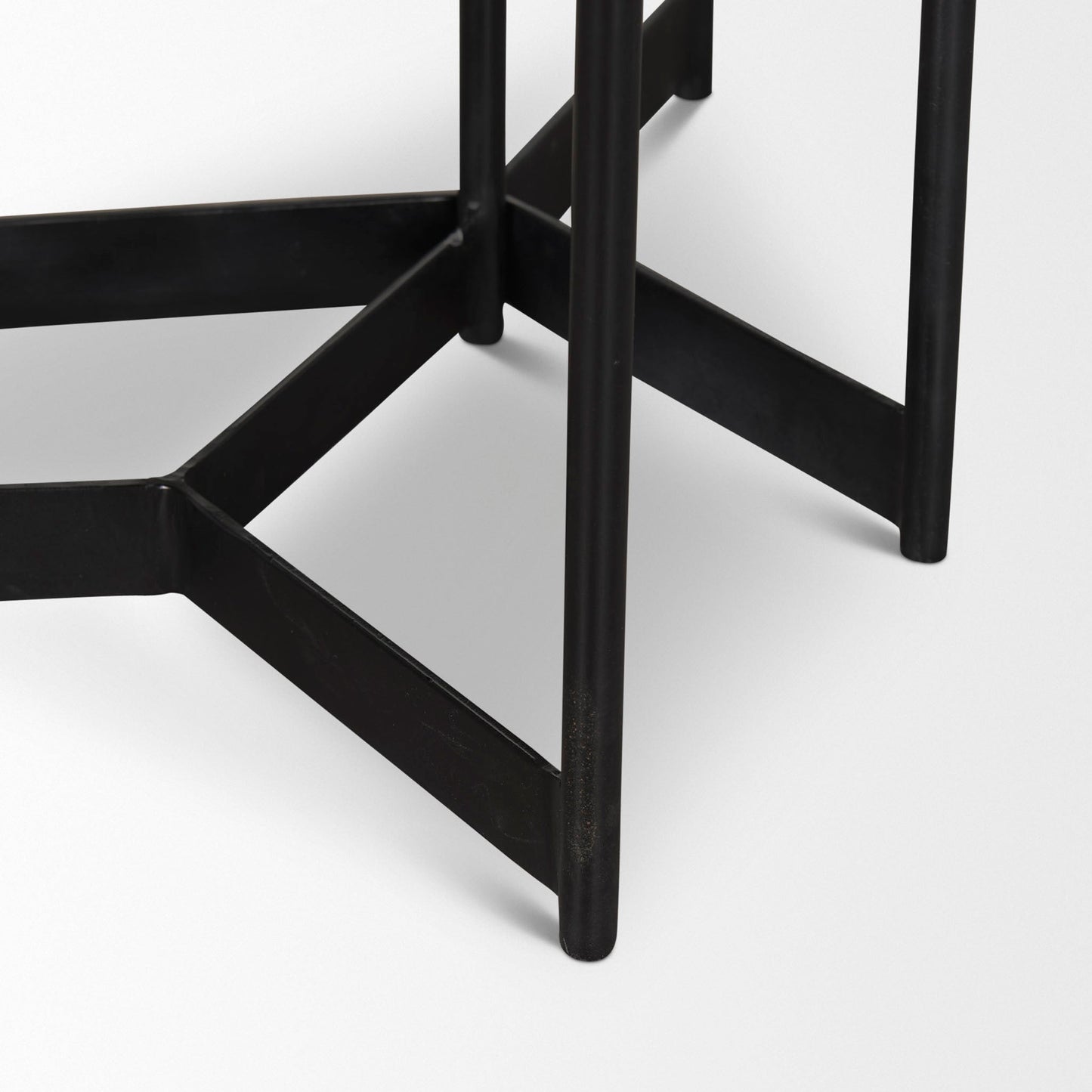 Tables d'appoint gigognes Crudités et Cocktails en bois foncé