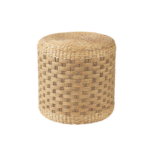 Pouf Majorque en jonc de mer tissé