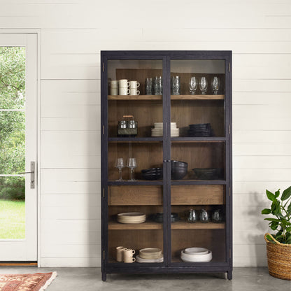 Armoire Millie Four Hands en noir mat