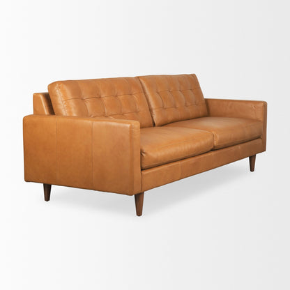 Canapé Oscar en cuir beige