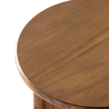 Table d'appoint Paden à quatre mains en acacia sableux