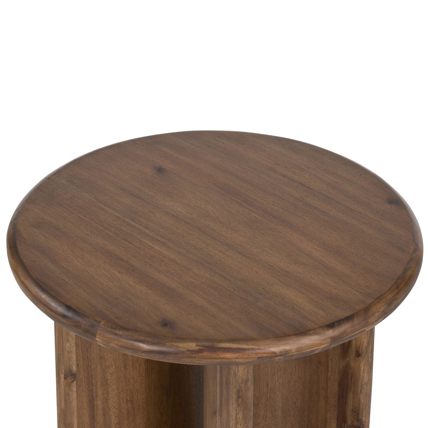 Table d'appoint Paden à quatre mains en acacia brun vieilli