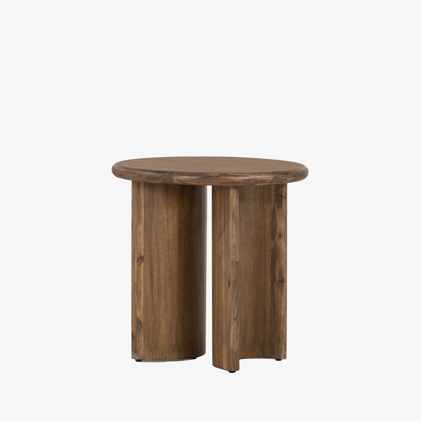 Table d'appoint Paden à quatre mains en acacia brun vieilli