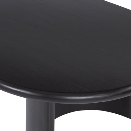 Table basse Paden à quatre mains en acacia noir vieilli
