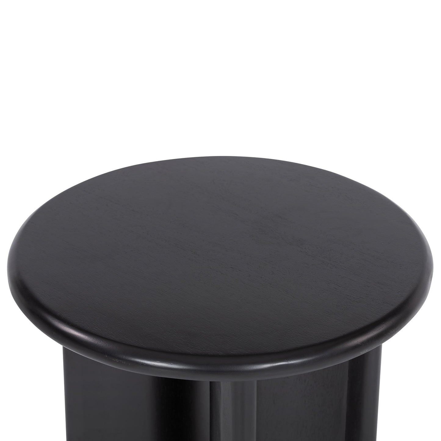 Table d'appoint Paden à quatre mains en acacia noir vieilli