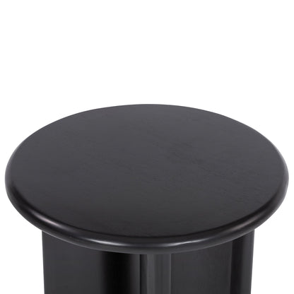 Table d'appoint Paden à quatre mains en acacia noir vieilli