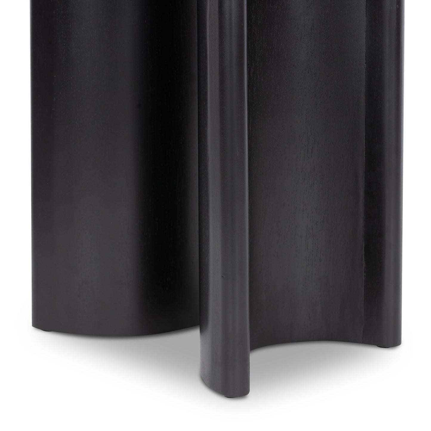 Table d'appoint Paden à quatre mains en acacia noir vieilli