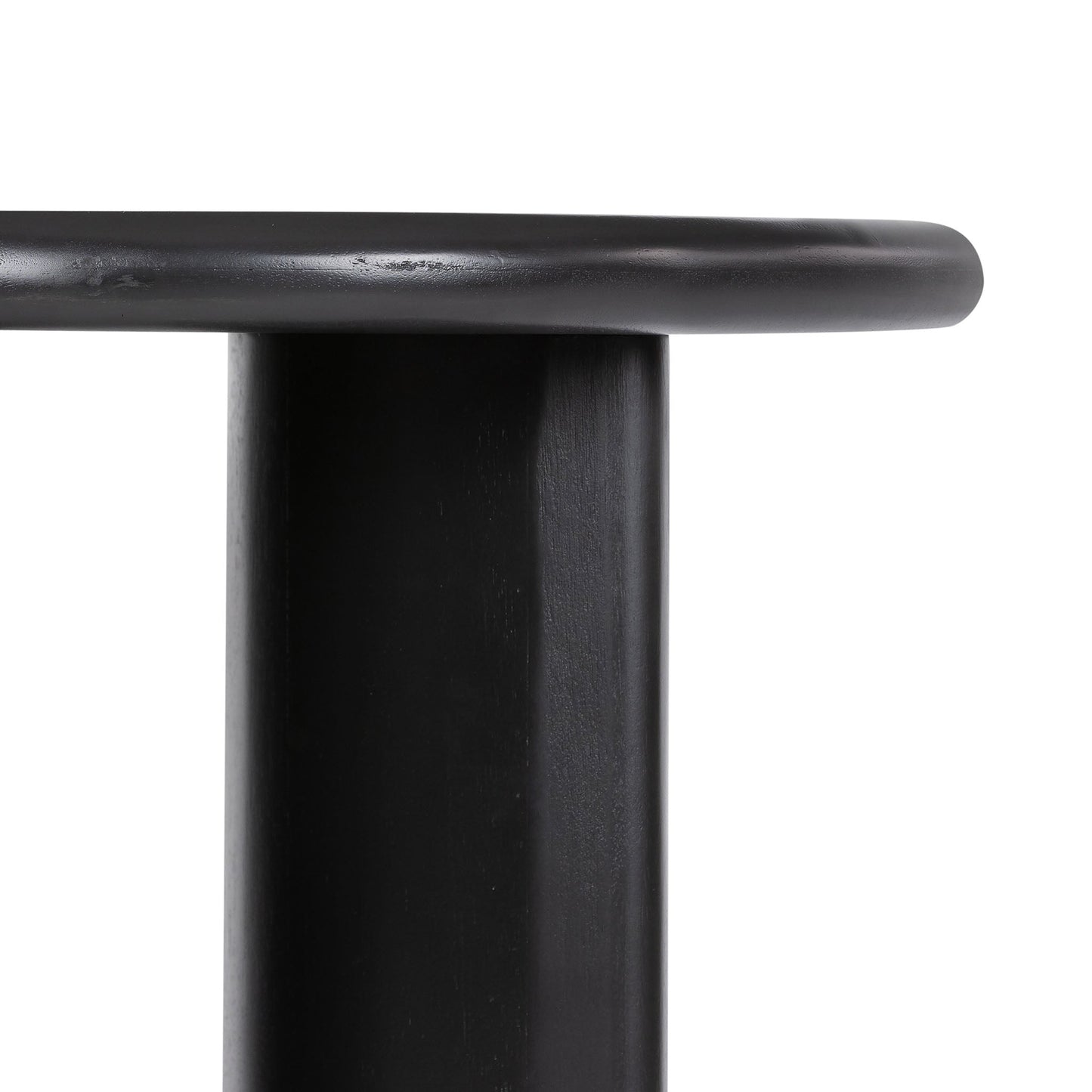 Table d'appoint Paden à quatre mains en acacia noir vieilli