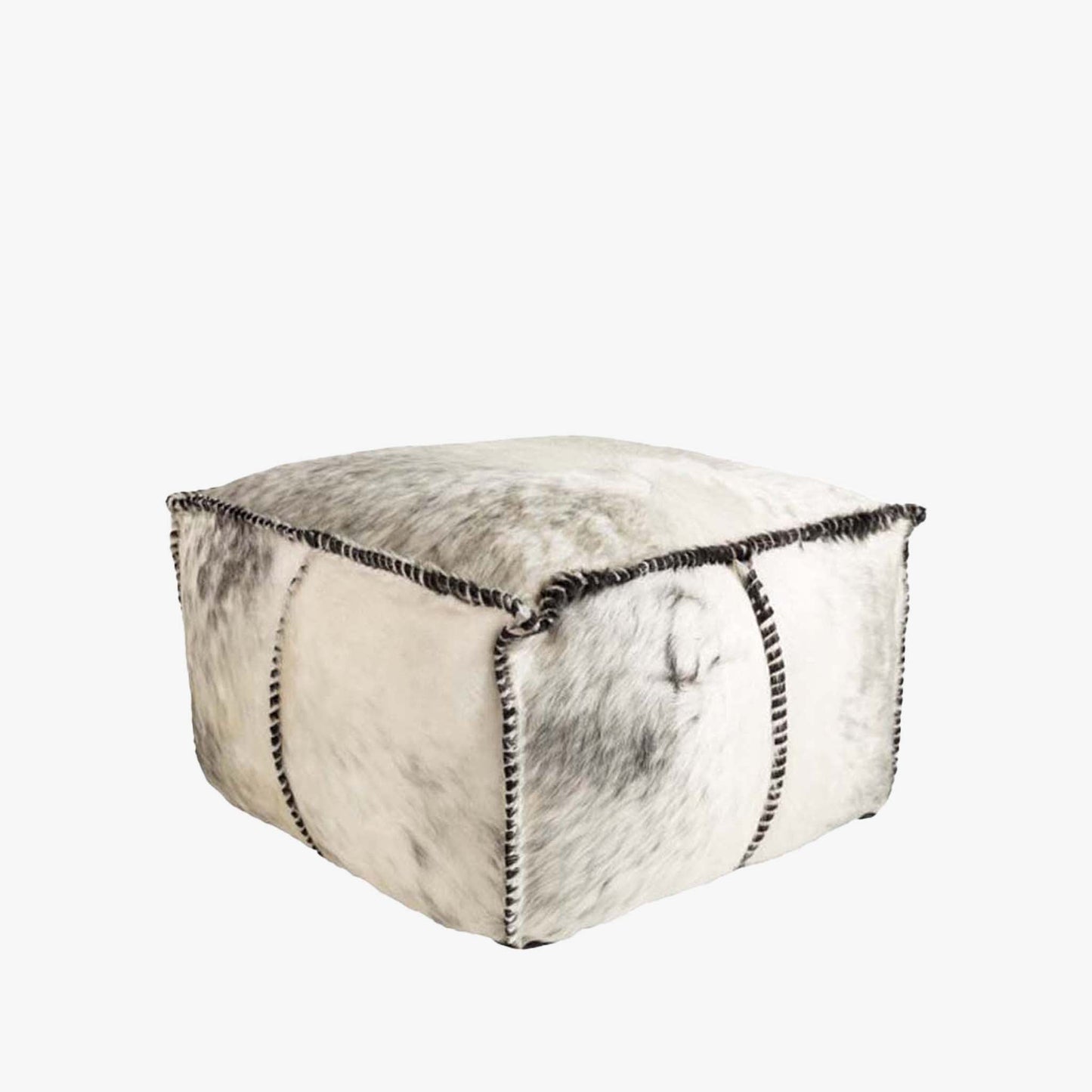 Ottoman en peau de vache Ranger