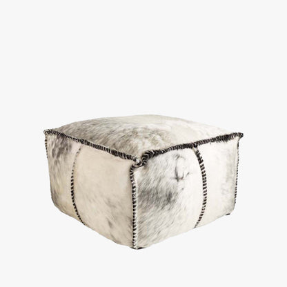 Ottoman en peau de vache Ranger