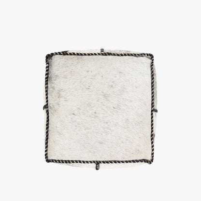 Ottoman en peau de vache Ranger