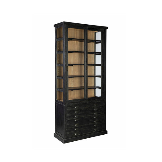 Vitrine simple Harrington en bois récupéré