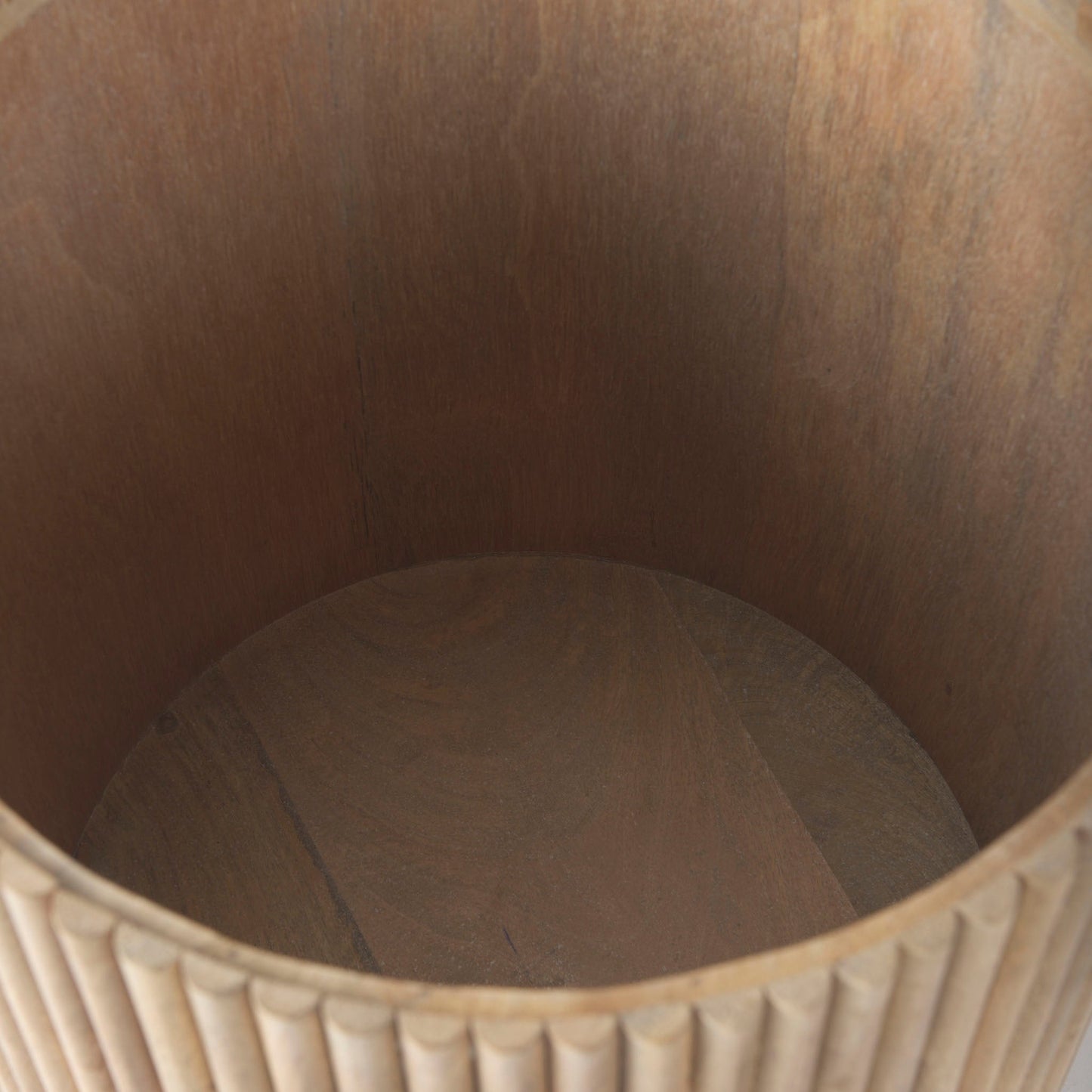 Table d'appoint Reece Reeded en naturel