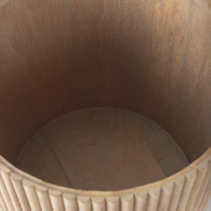 Table d'appoint Reece Reeded en naturel