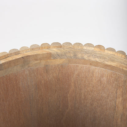Table d'appoint Reece Reeded en naturel