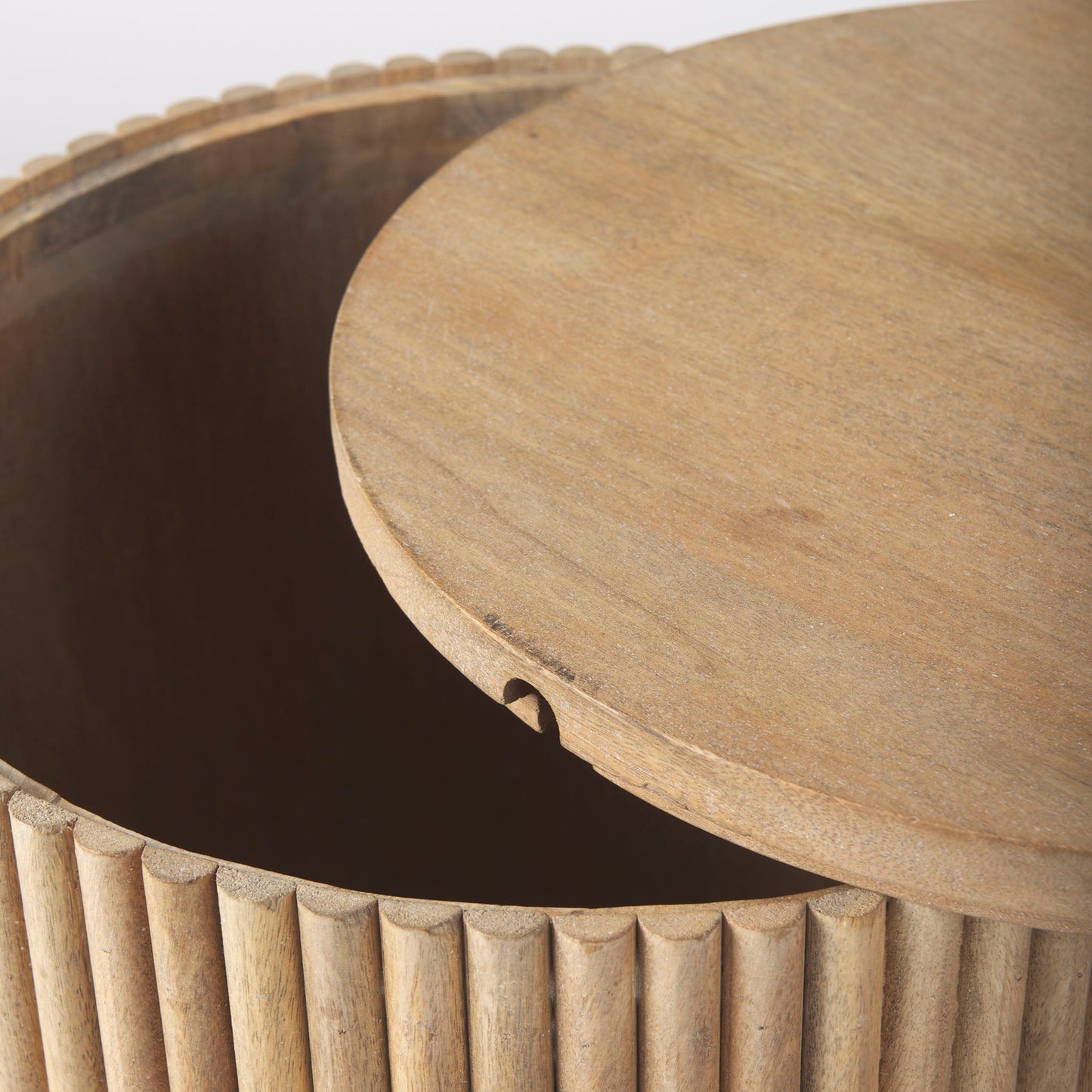 Table d'appoint Reece Reeded en naturel