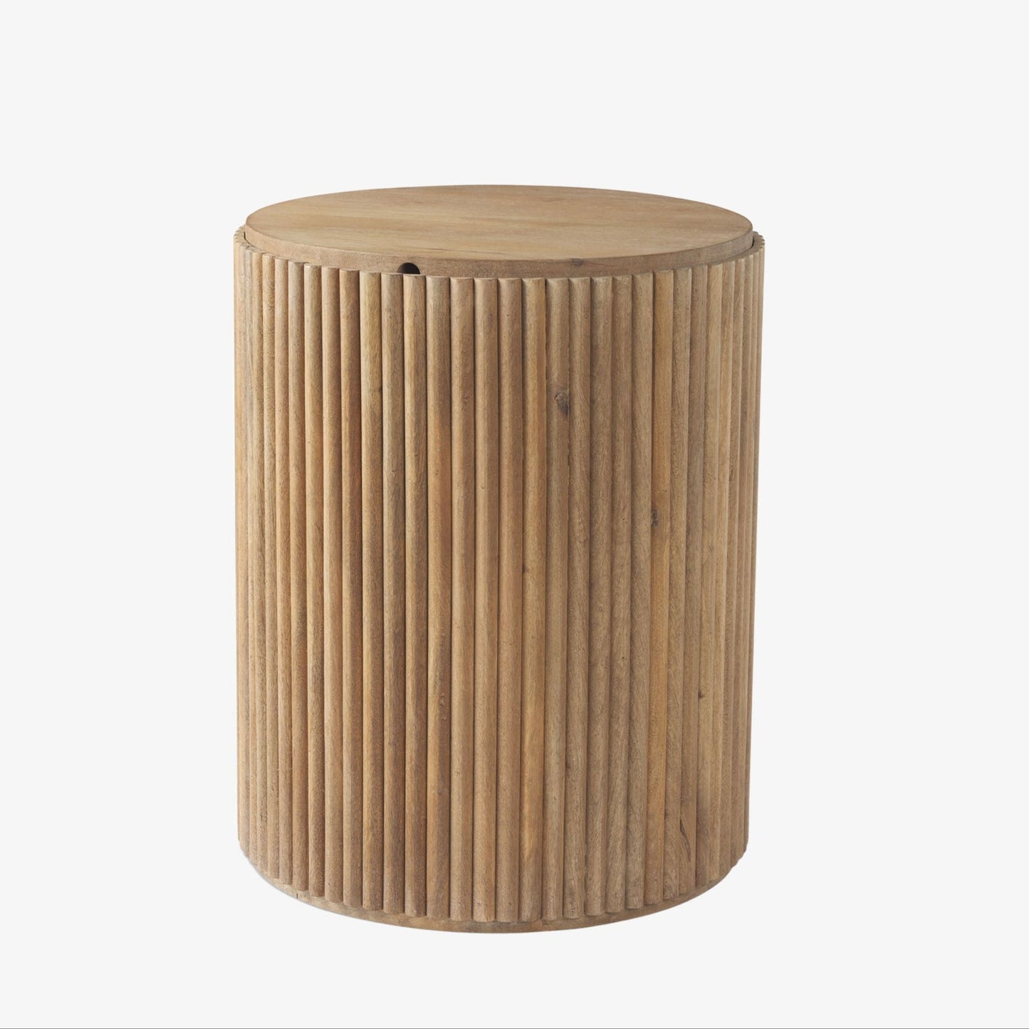 Table d'appoint Reece Reeded en naturel