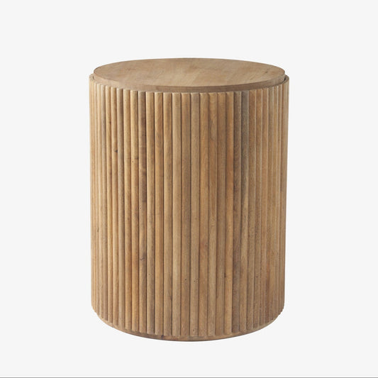 Table d'appoint Reece Reeded en naturel