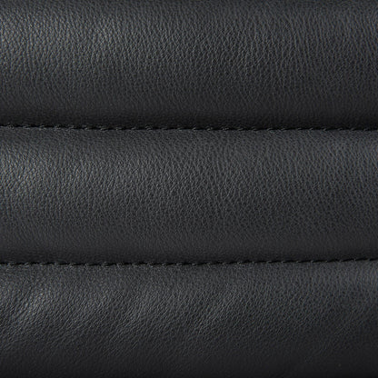 Canapé trois places Remington en cuir noir