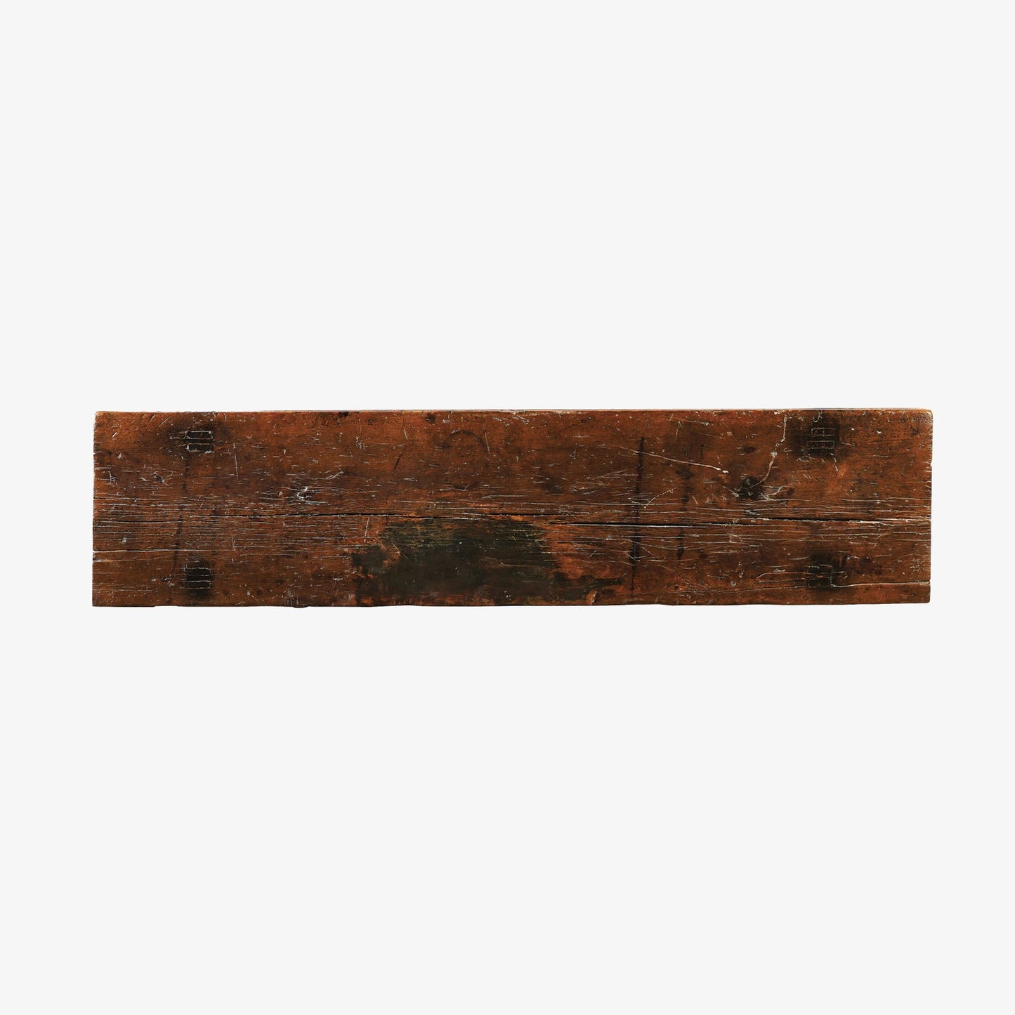 Console rustique en bois récupéré 78 po, délavé foncé 