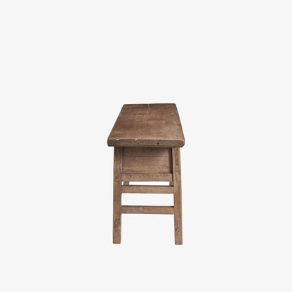 Console rustique en bois récupéré 78 po, finition délavée claire