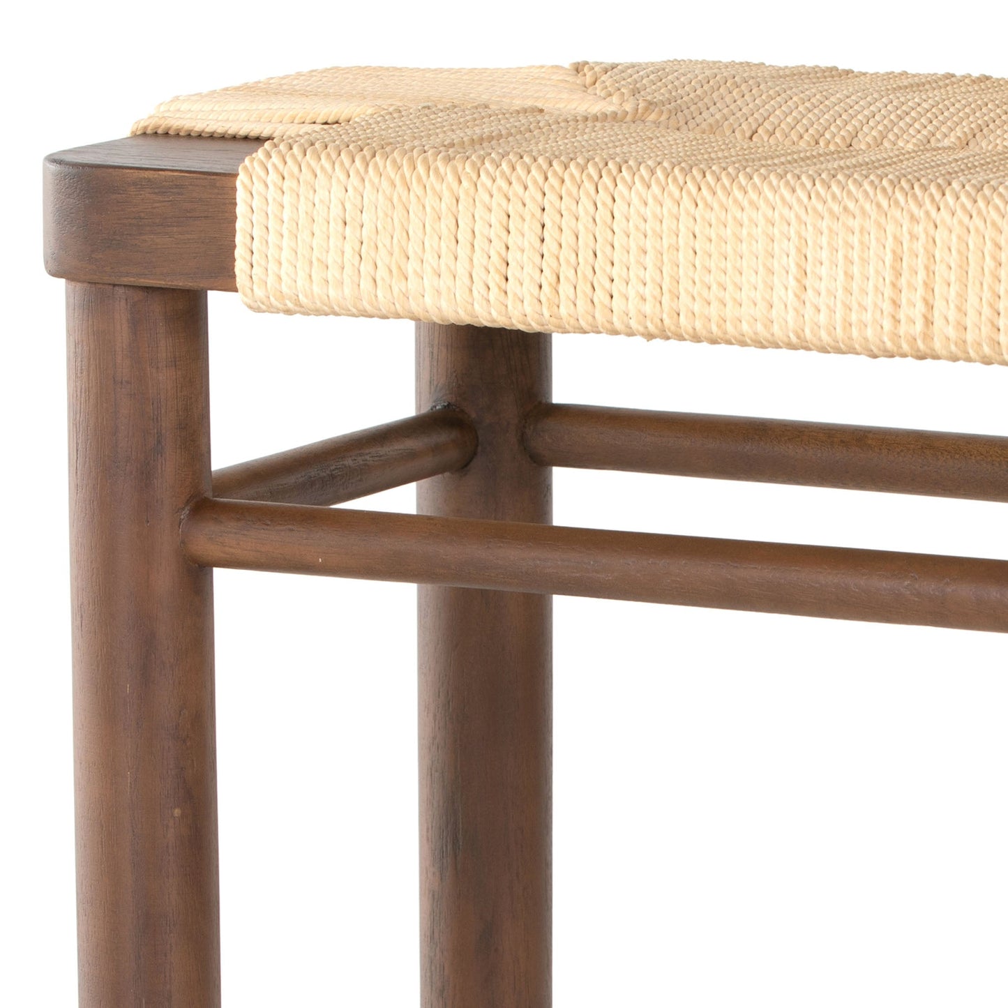 Tabouret Shona à quatre mains en coton vintage