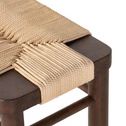 Tabouret Shona à quatre mains en coton vintage