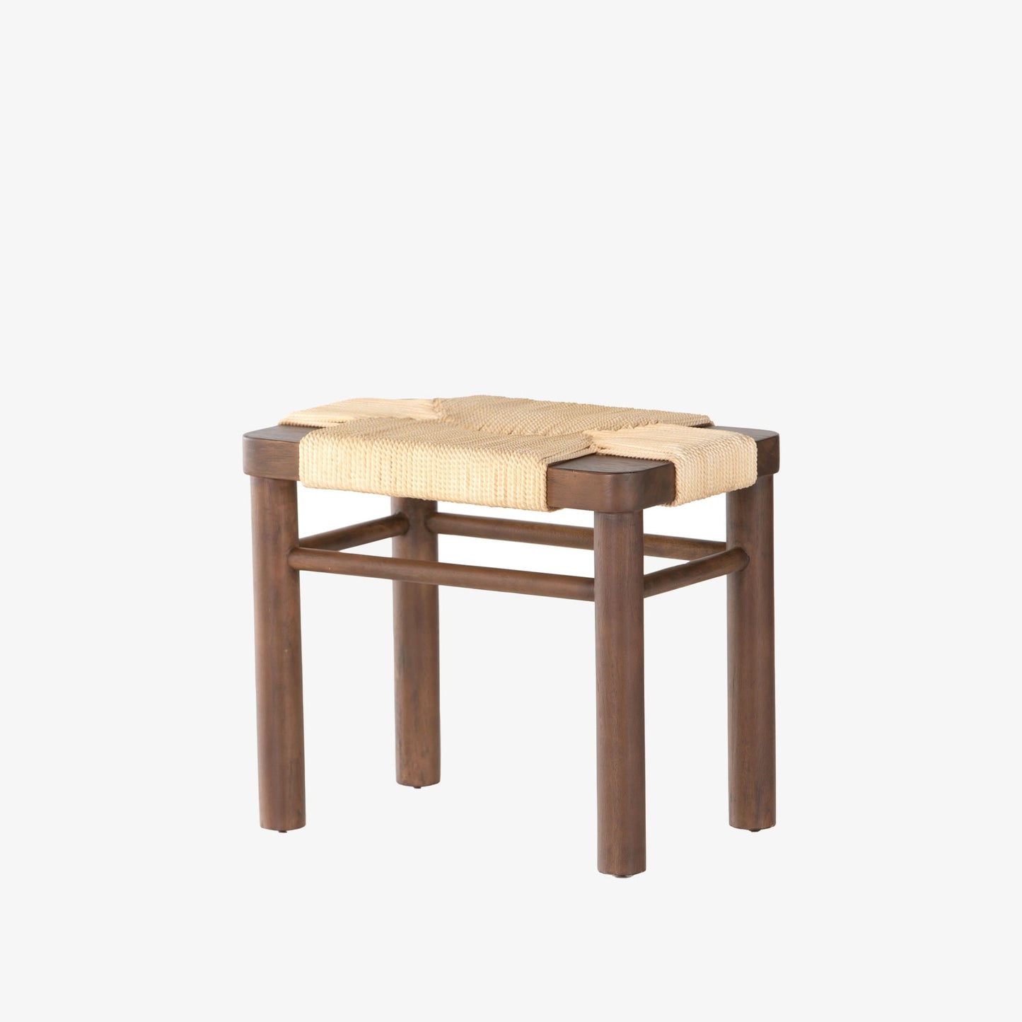 Tabouret Shona à quatre mains en coton vintage