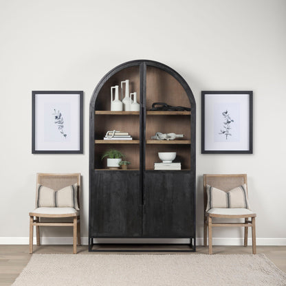 Armoire à curiosités à dessus arqué Sawyer