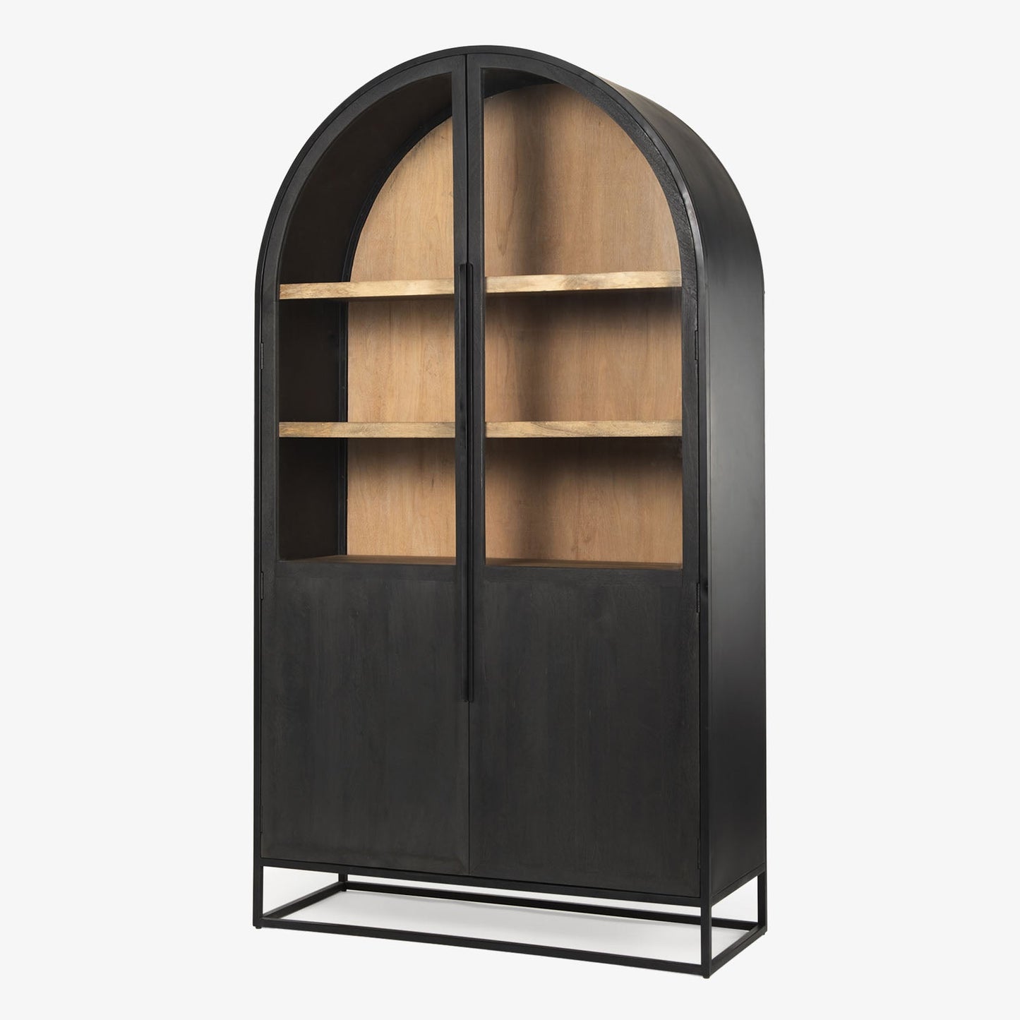 Armoire à curiosités à dessus arqué Sawyer
