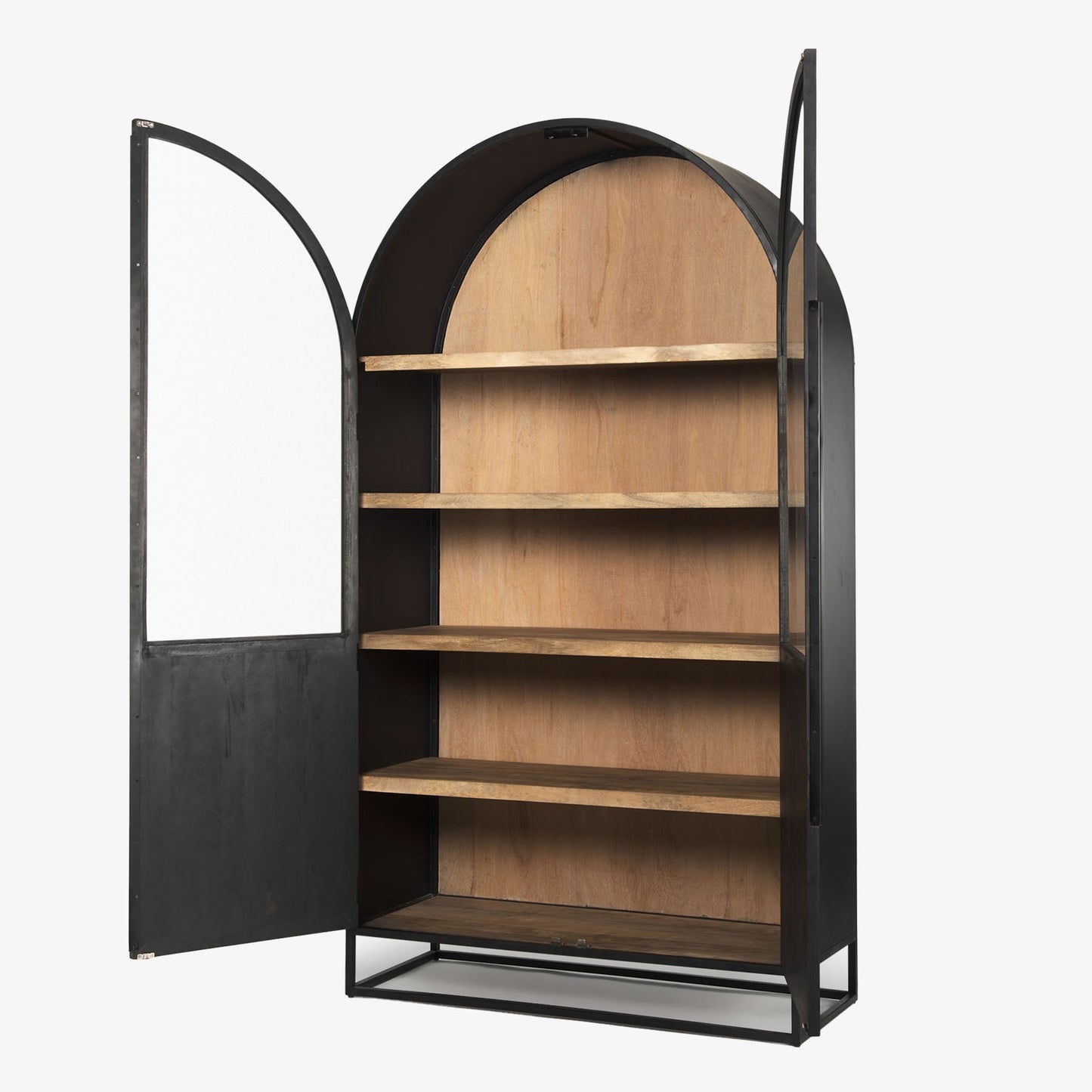 Armoire à curiosités à dessus arqué Sawyer