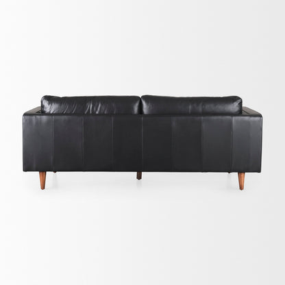 Canapé Arne en cuir noir
