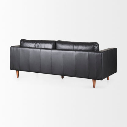 Canapé Arne en cuir noir