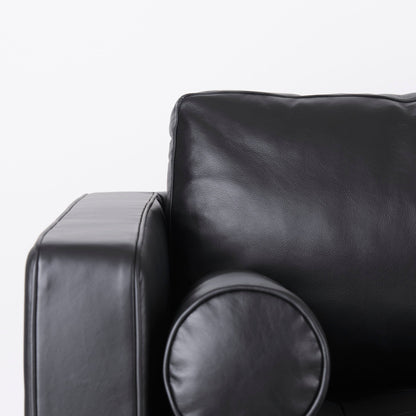 Canapé Arne en cuir noir